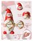 Set of 2 Adorable Resin Swedish Statue Figurines Valentine's Day Decor and Gifts (Valentine Gnomes)